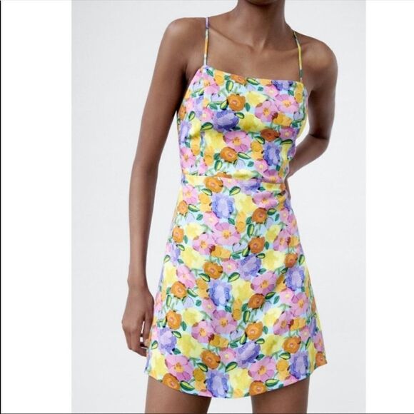 Zara floral printed dress - Picture 11 of 16